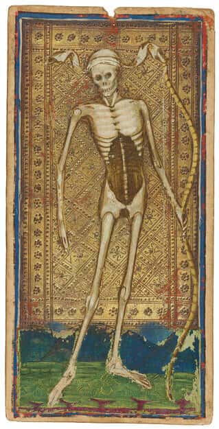 Death Tarot Card from 15th Century.